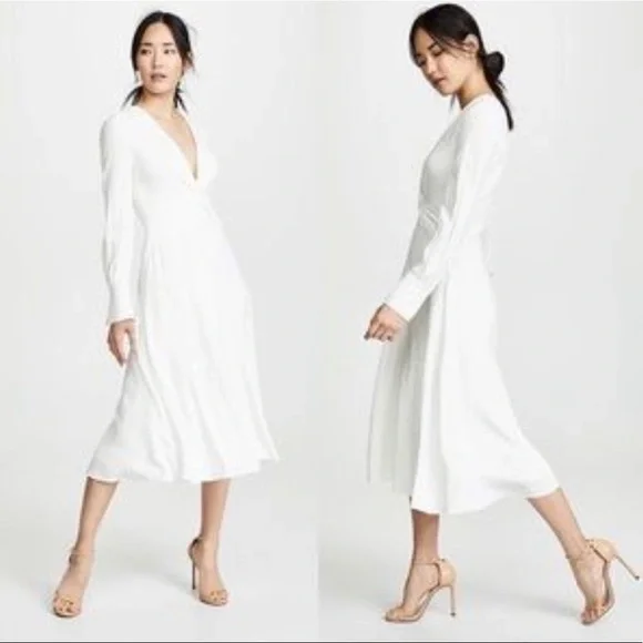 Equipment Faun Dress in Natural White - Picture 3 of 9